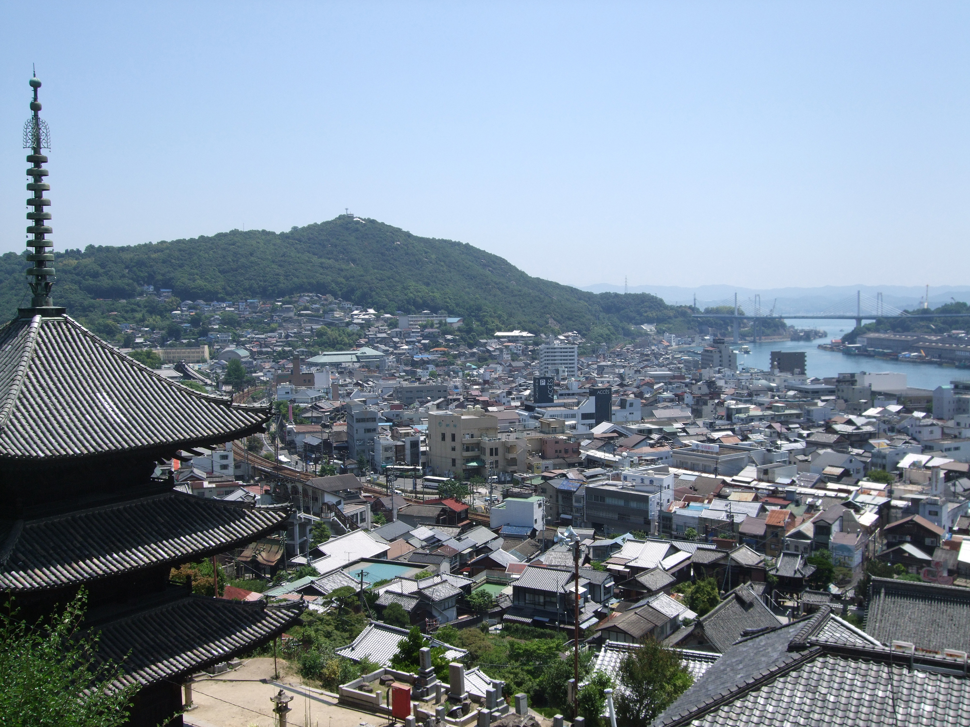 尾道幼稚園周辺から見下ろした景色